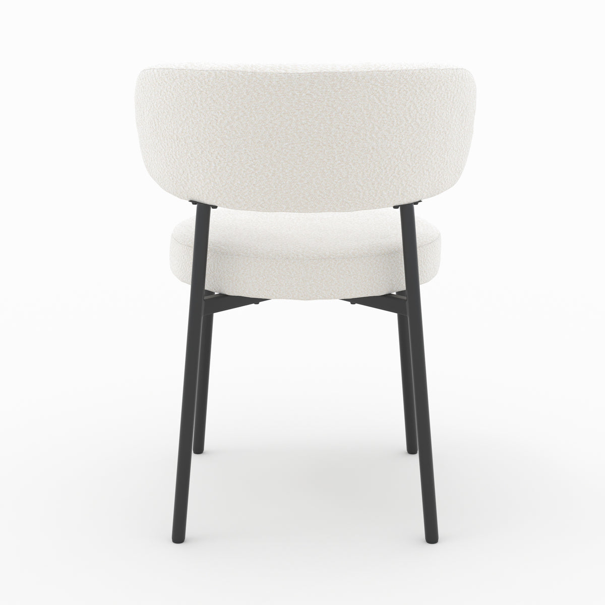 lot de 2 chaises maelie en tissu boucle beige_1