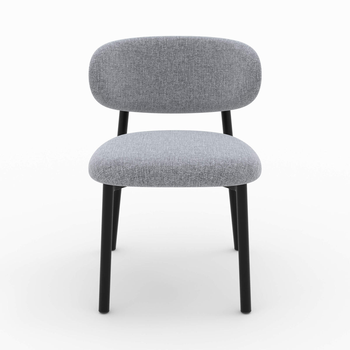 lot de 2 chaises nao en tissu gris fonce chine