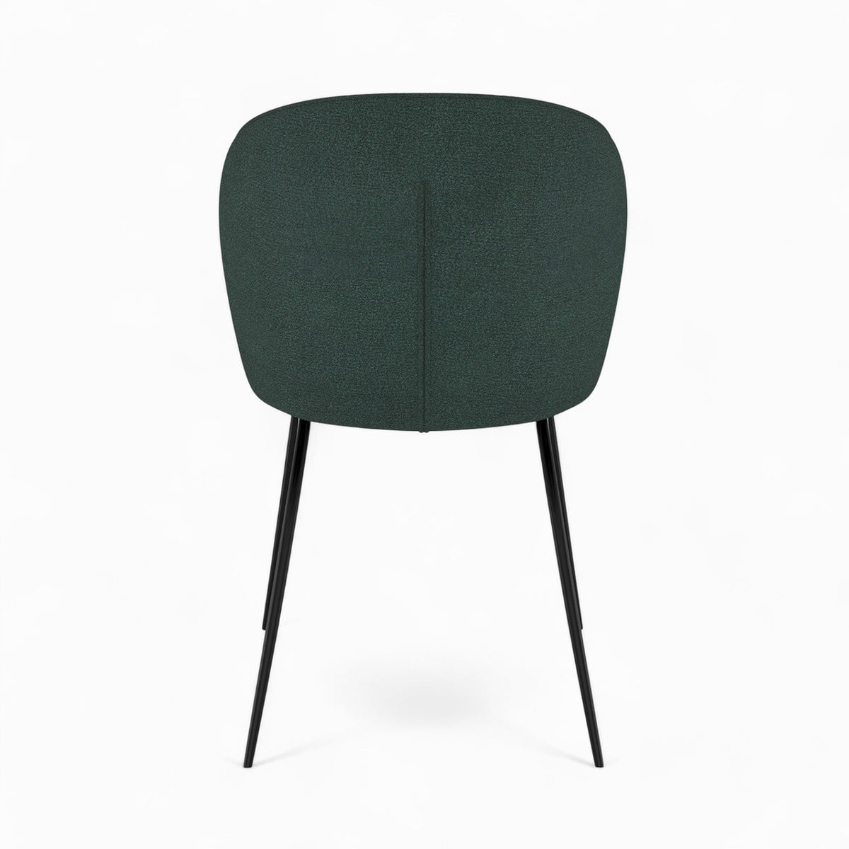 lot de 4 chaises colorees en tissu boucle jaune et vert