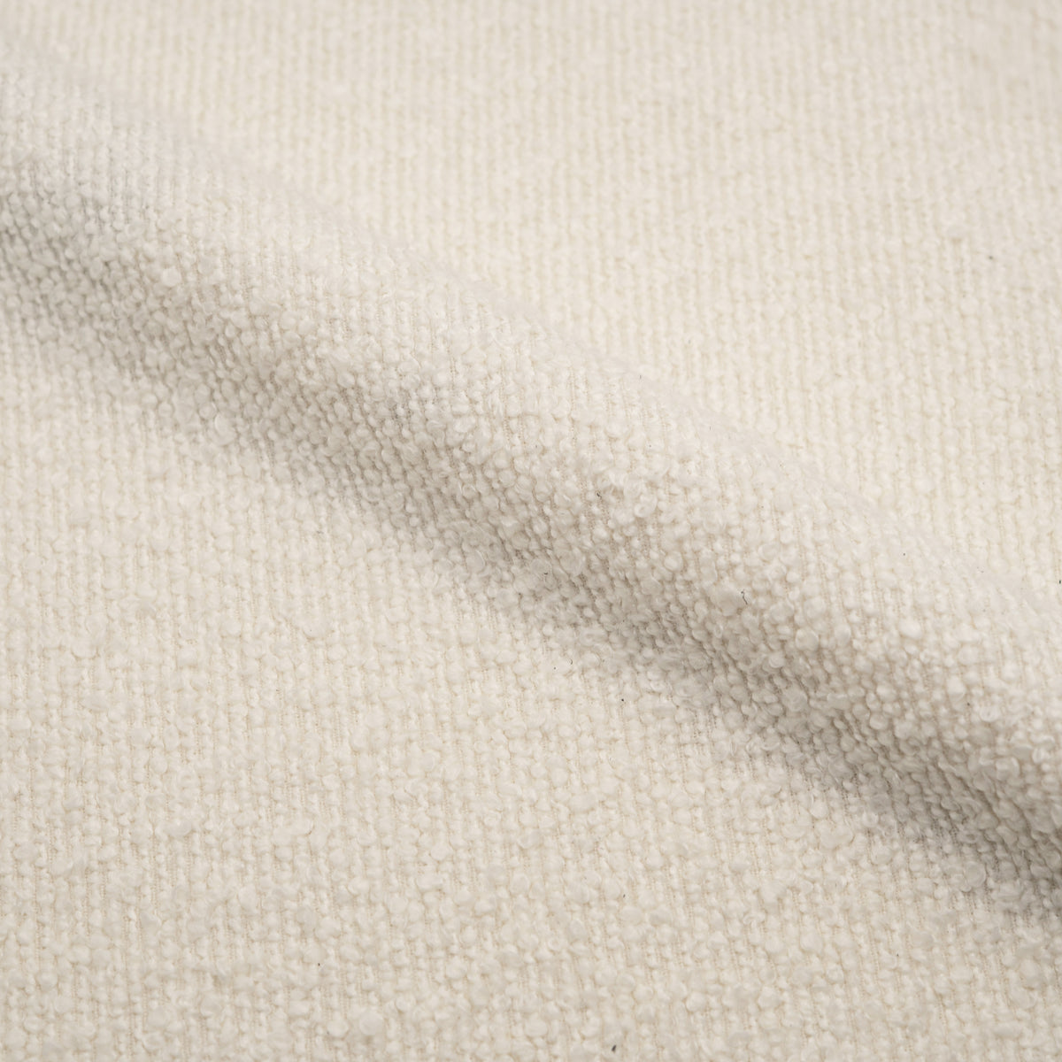 Maelie chaise tissu bouclé blanc cassé