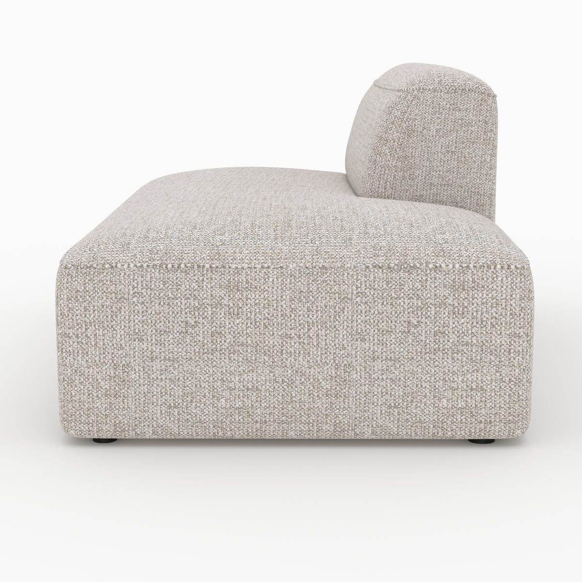 Méridienne modulable dossier gauche Hestia tissu beige canapé