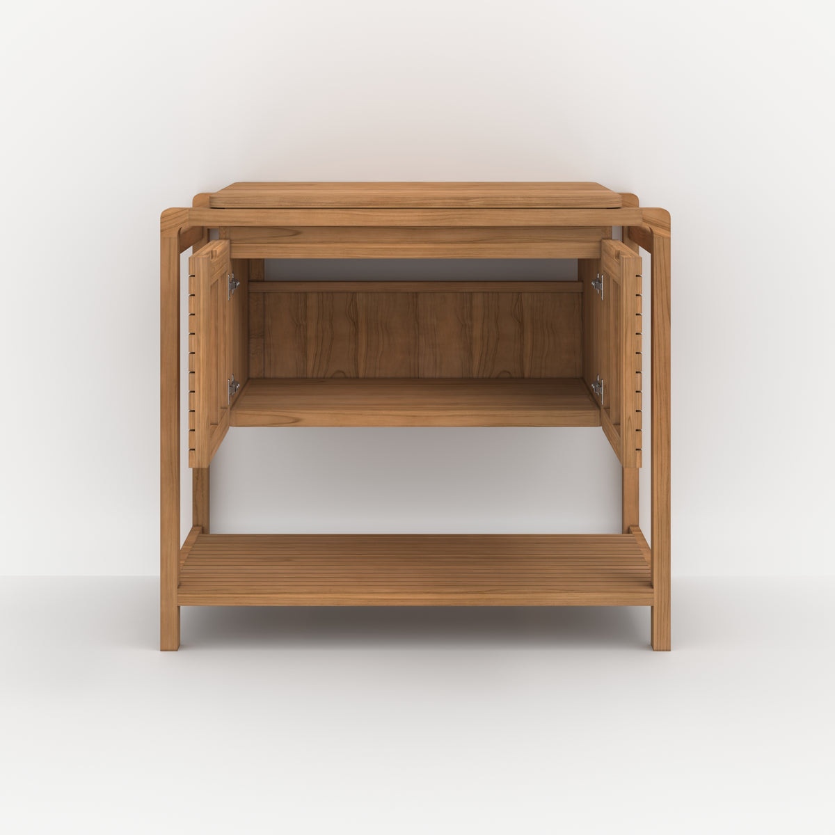 meuble en bois de teck salle de bain lucette