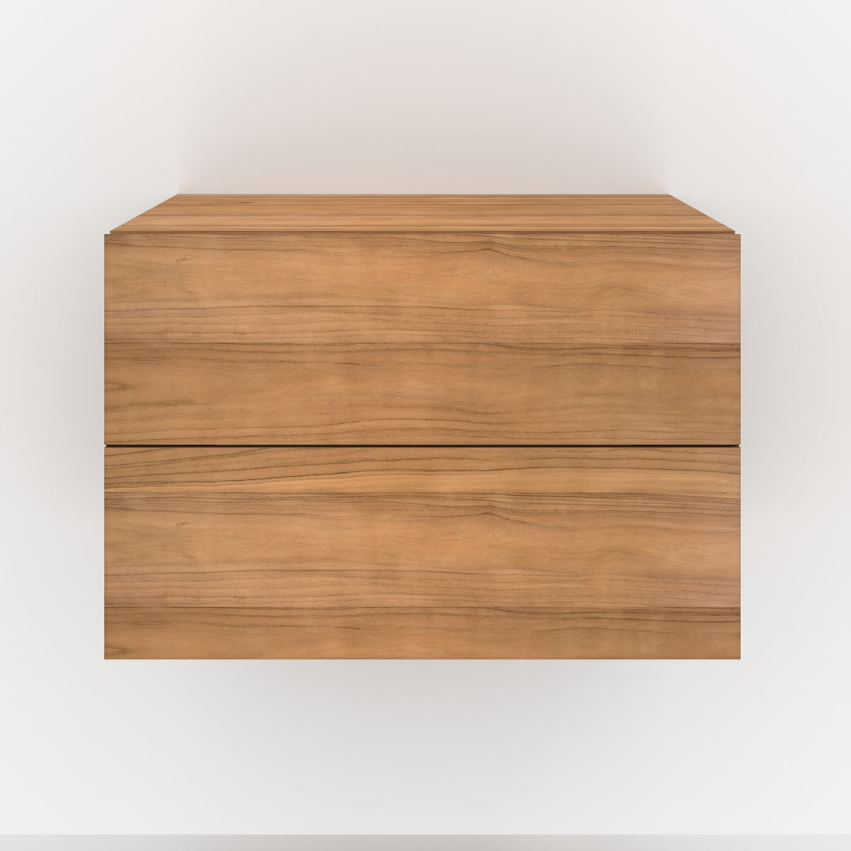meuble hera salle de bain suspendu bois teck