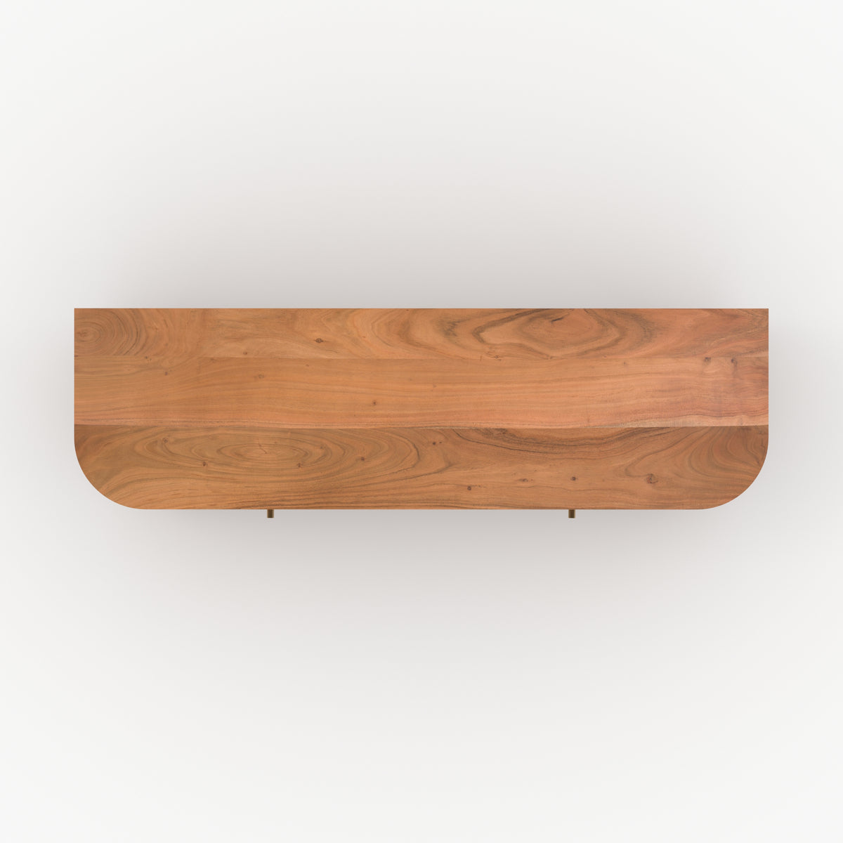 meuble tv en bois d acacia avec rangement paola