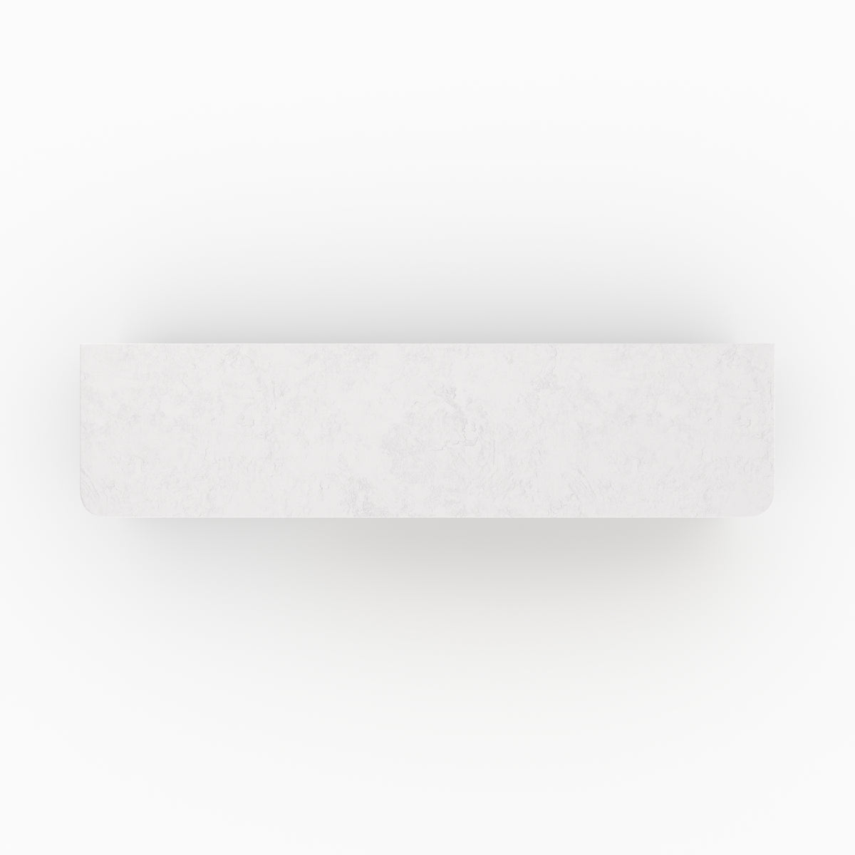 Meuble tv Fira plâtre blanc cassé vue dessus plongee design grec