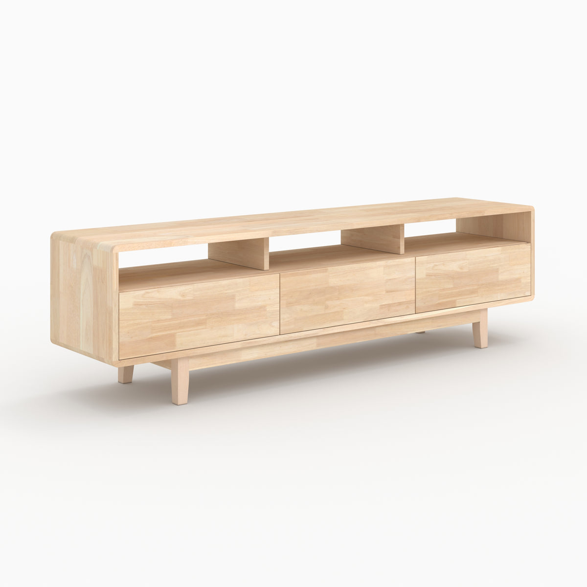 meuble tv gisele en bois d hevea massif