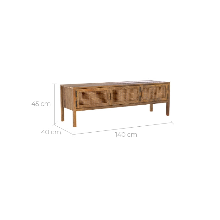 meuble tv tiki 3 portes