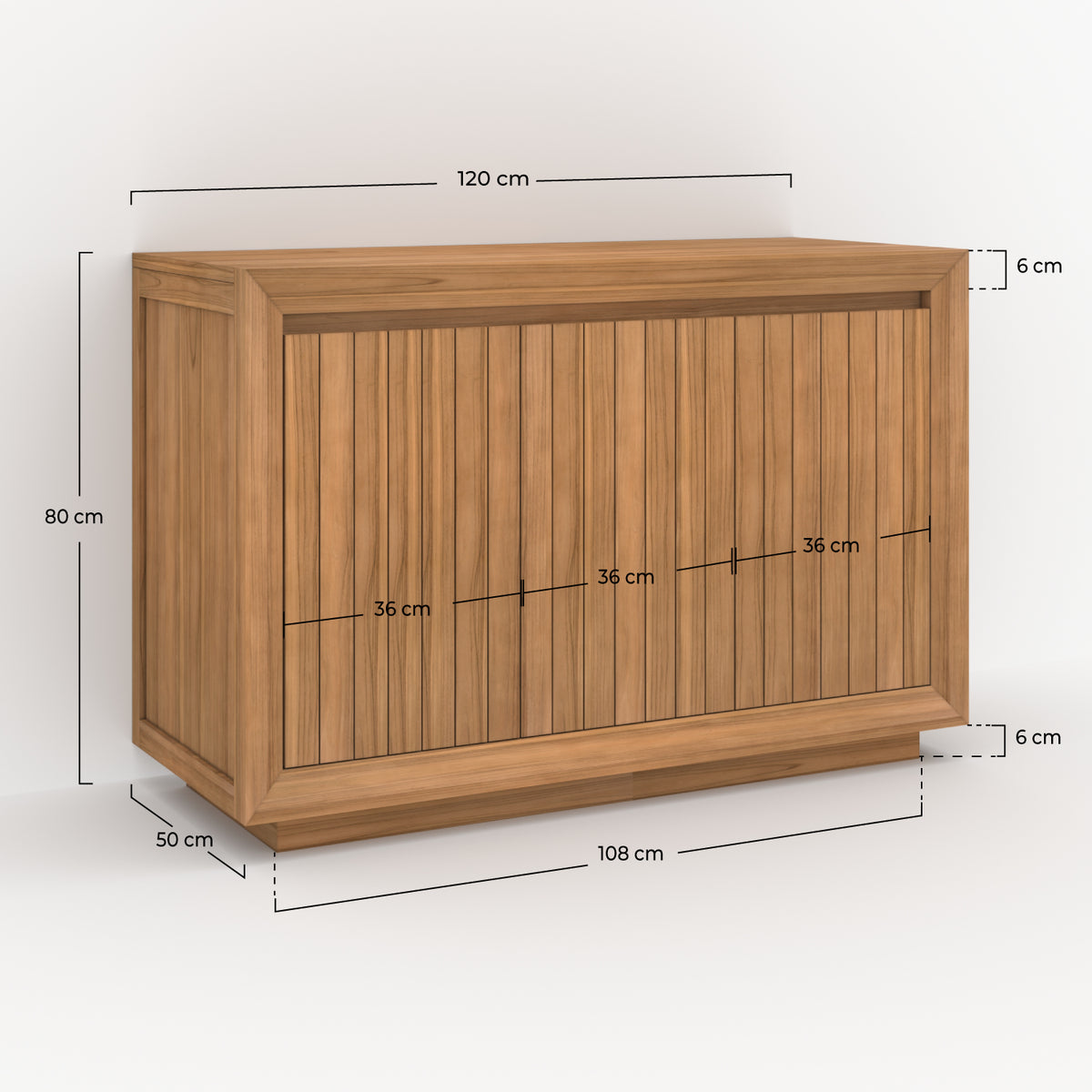 meuble vasque de salle de bain en bois de teck pernelle