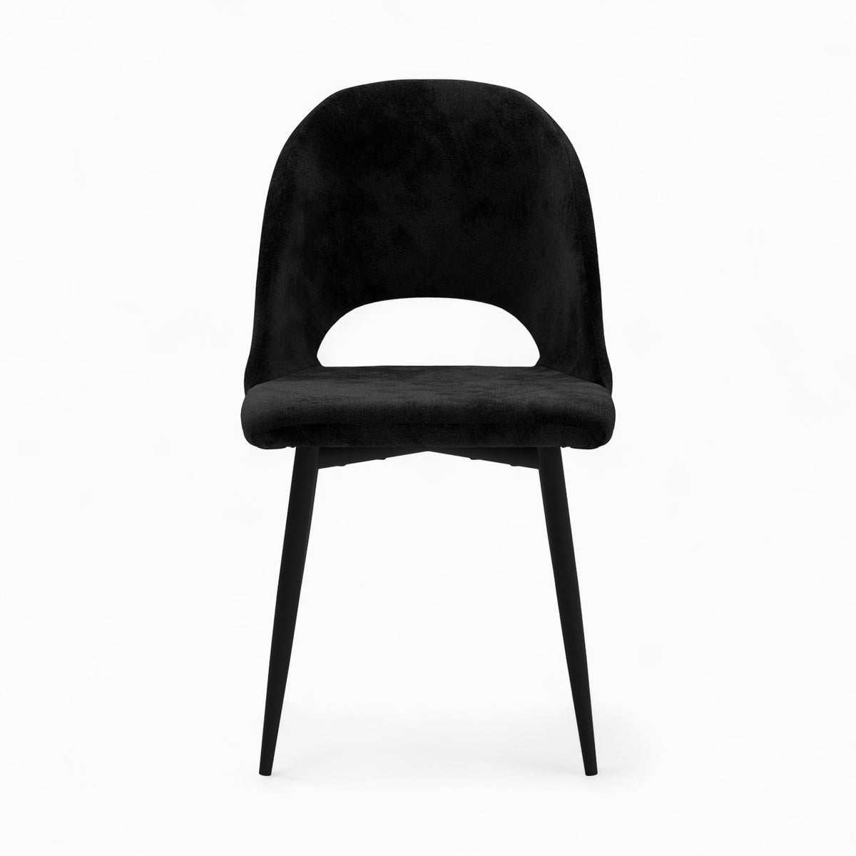 mobilier peneloppe velours noir chaises et tabourets