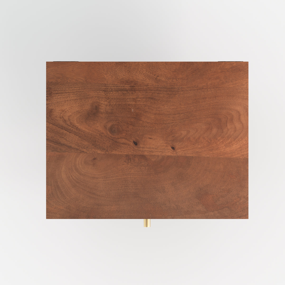 orea table de chevet suspendu en bois de manguier fonce 