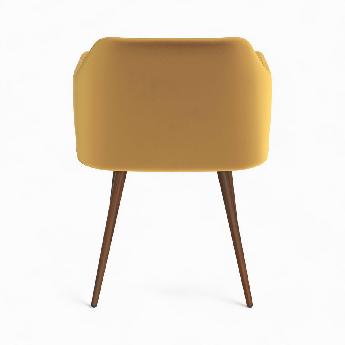 pack 4 chaises en velours jaune et vert daisy