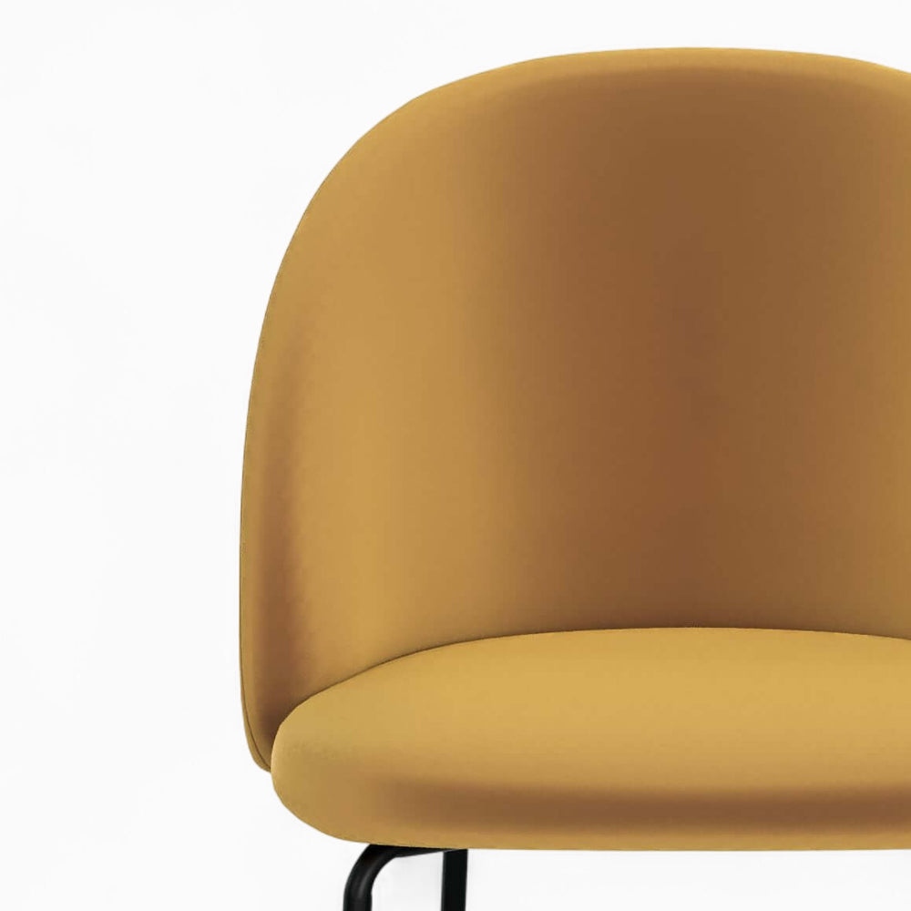 pack 4 chaises karl bleu et jaune