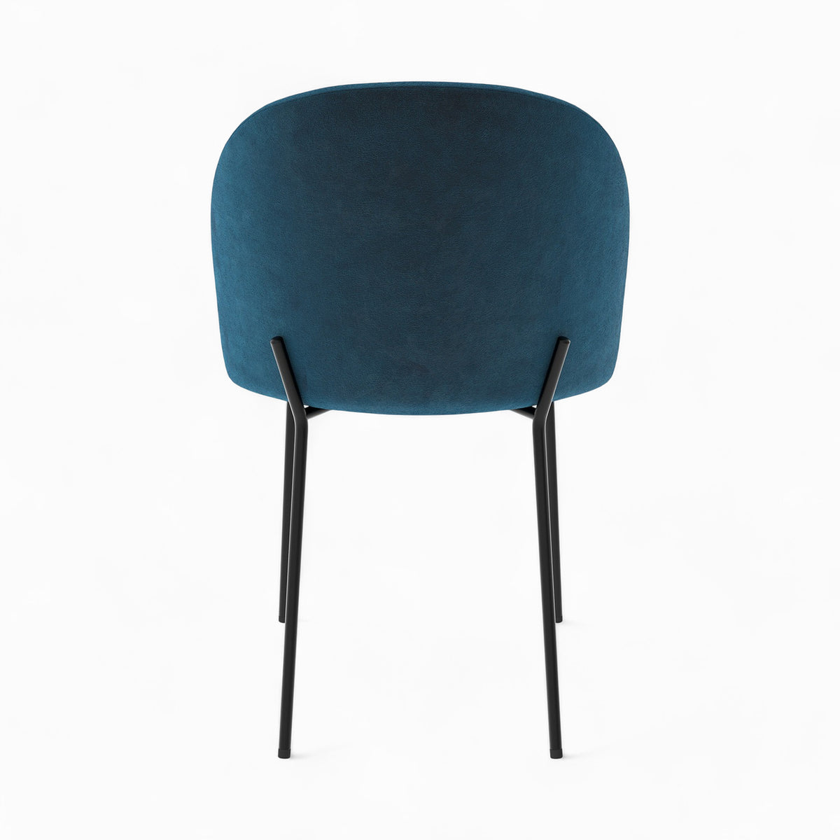 pack 4 chaises karl en velours bleu et jaune