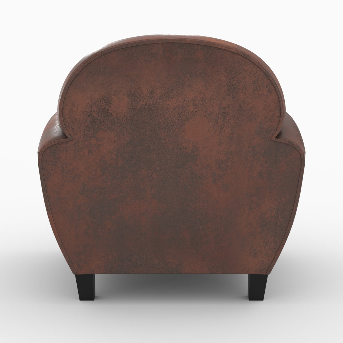 pack canape fauteuil club marron veilli 4 places