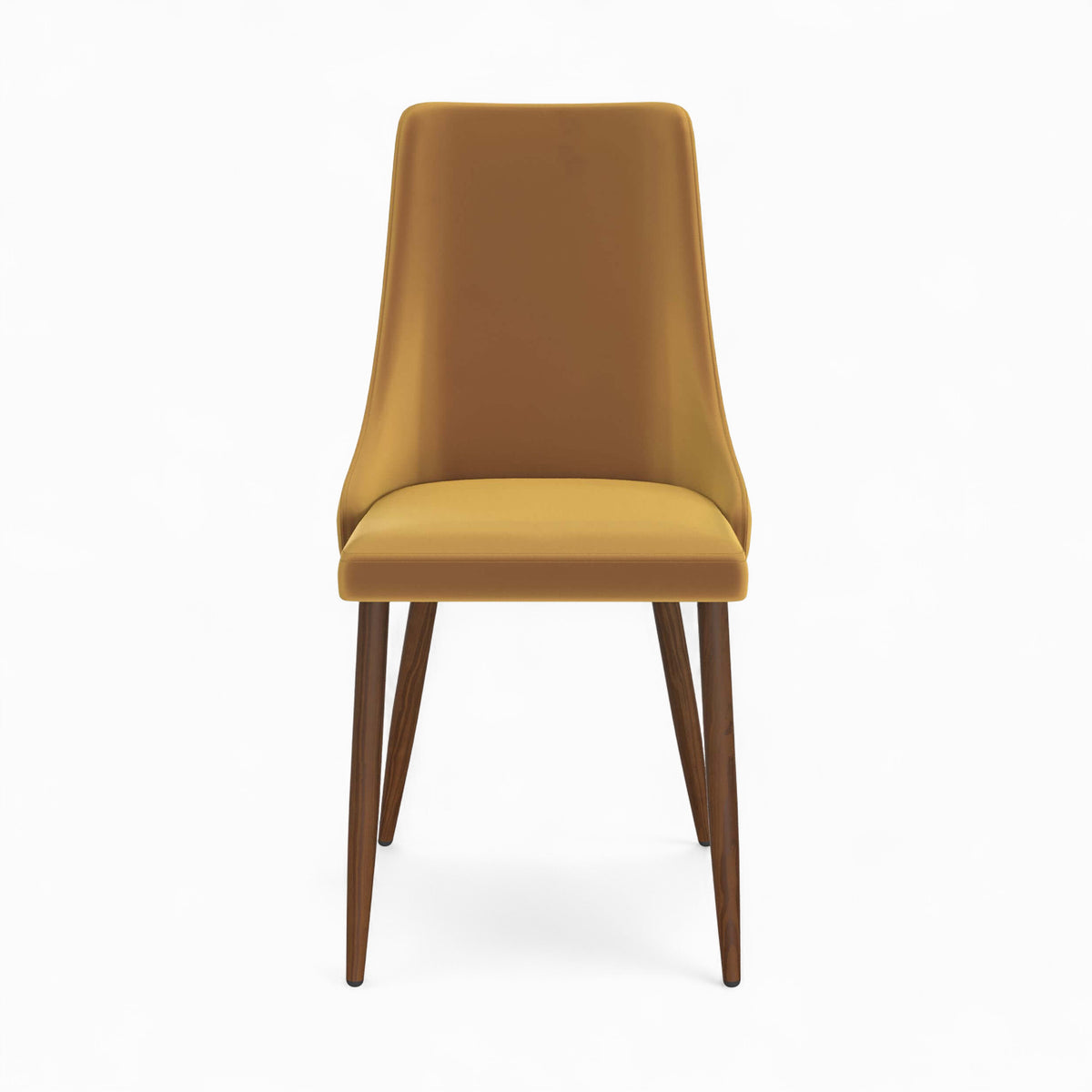 pack chaises penelope velours jaune 4 dossier haut ou asymetrique rendez vous deco