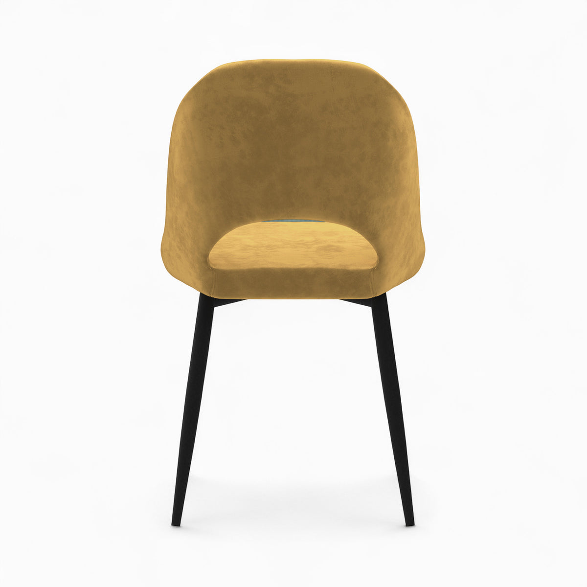 penelope 4 chaises velours jaune et vert pack rendez vous deco