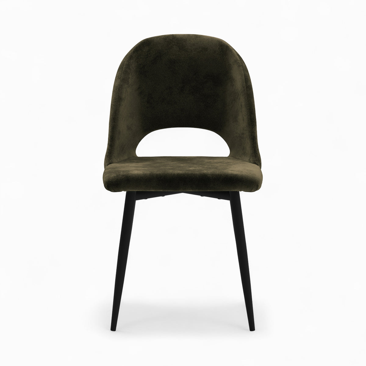 penelope pack salle manger velours vert 4 elements