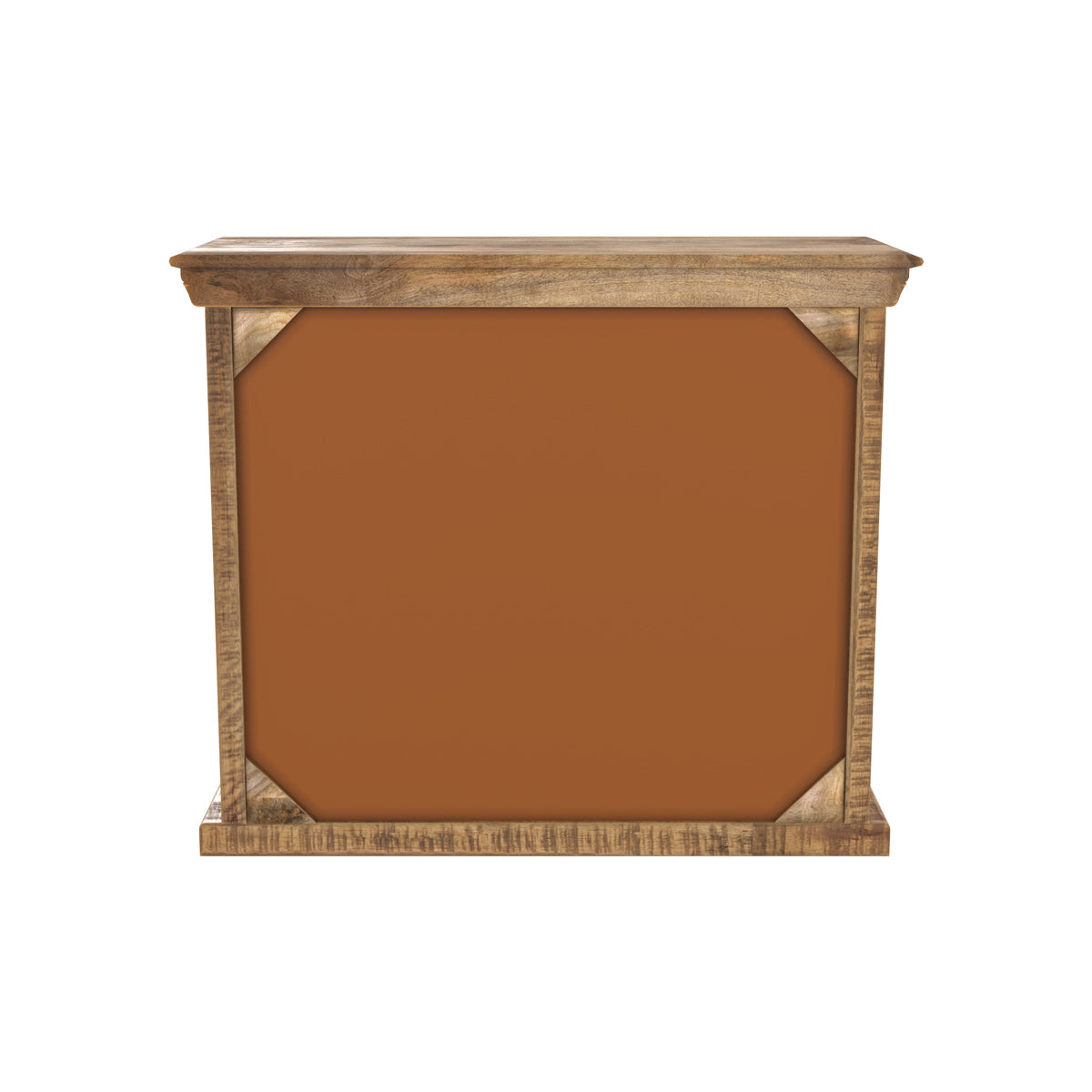 petit buffet en bois et metal en bois de manguier massif