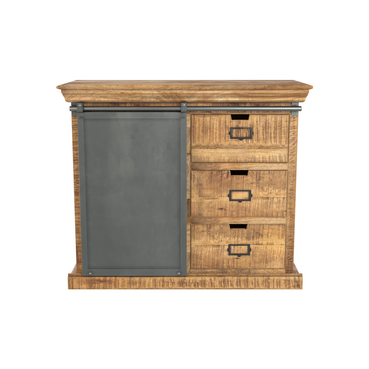 petit buffet tabuk en bois et metal