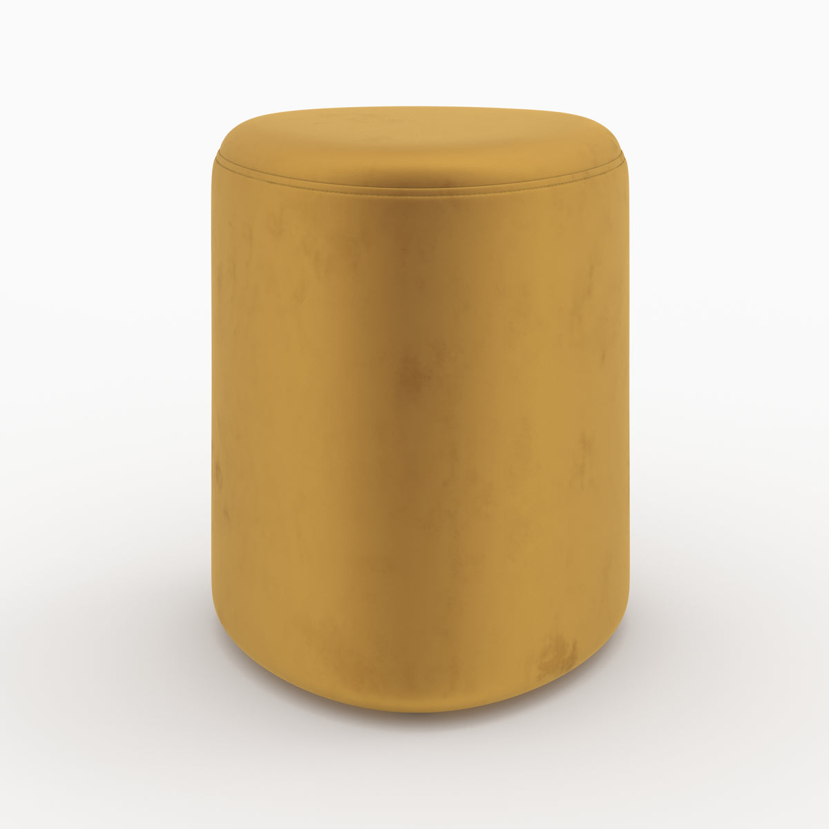 pouf triangulaire jaune curry velours emmy