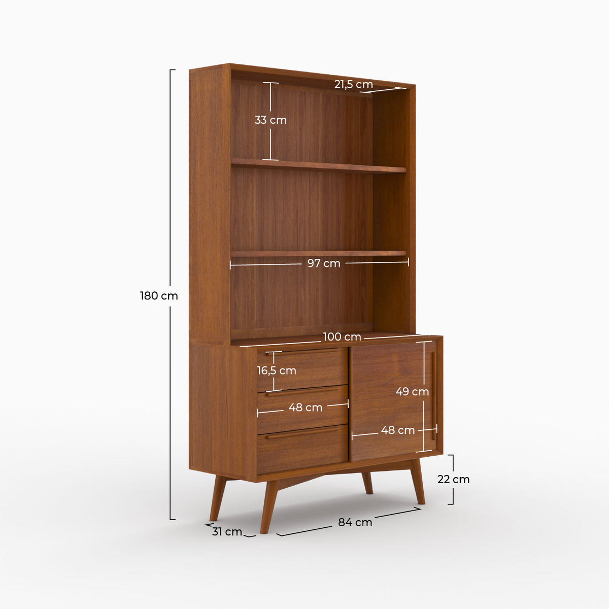 rangement etagere teck waya rendez vous deco