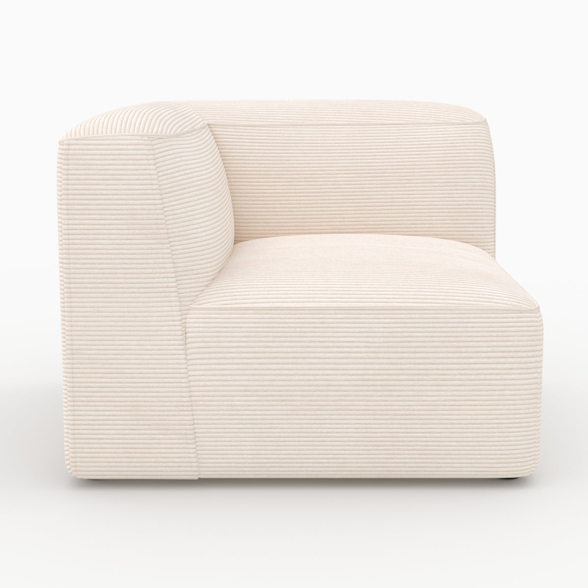 Canapé Mina blanc modulable 3 places