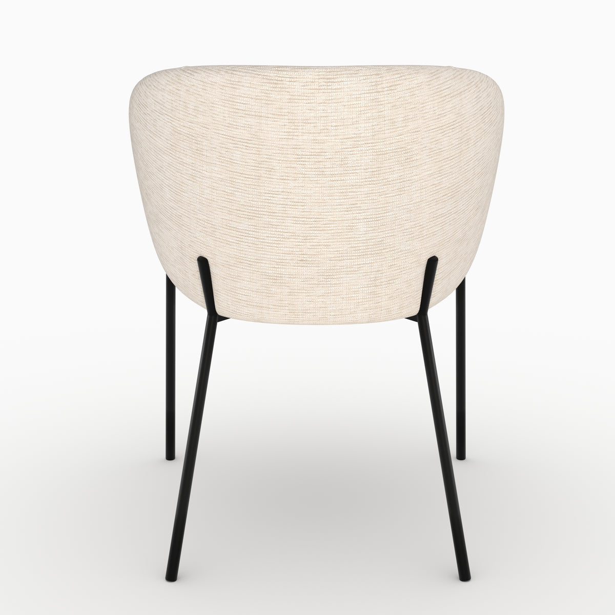 Chaise Andy blanc chiné
