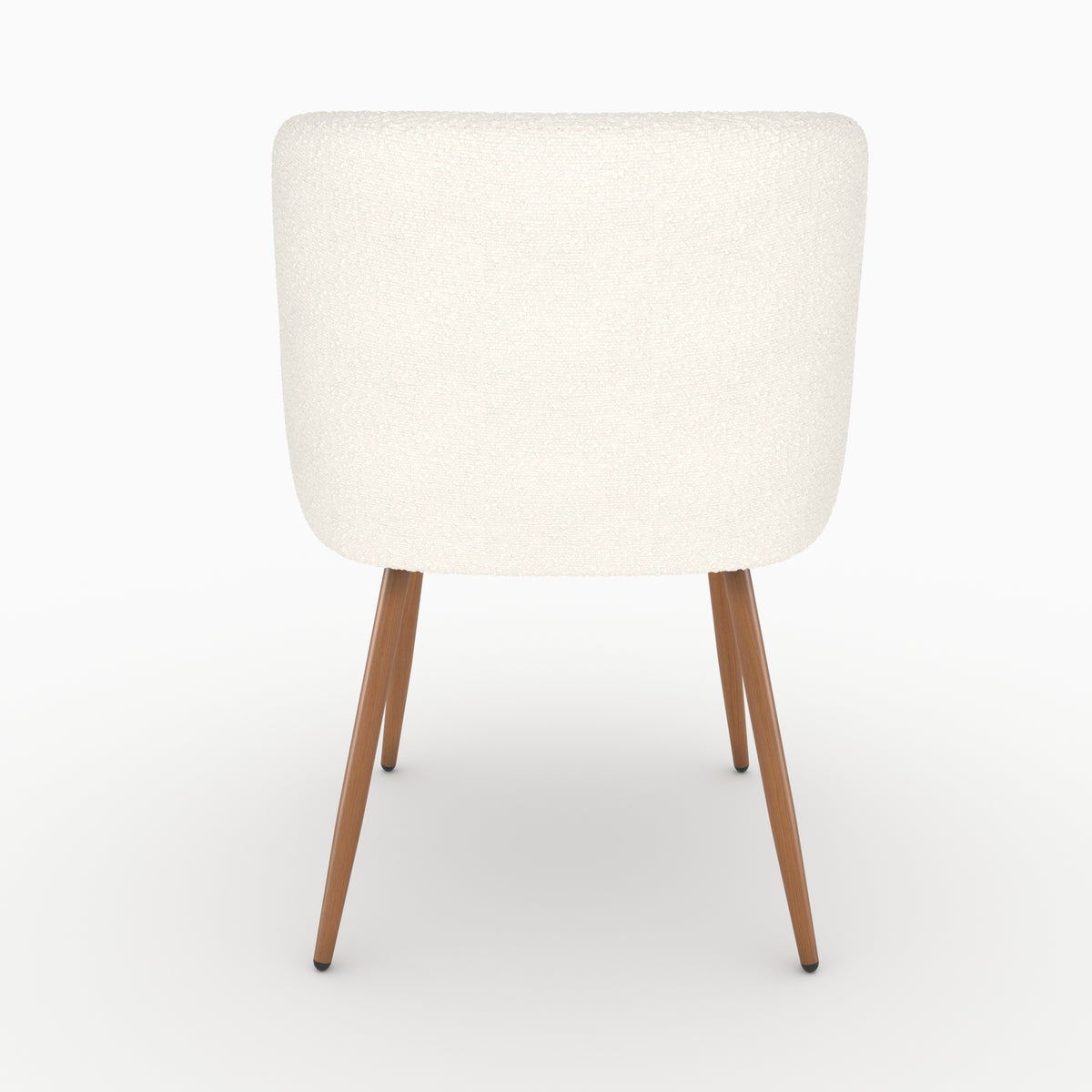 Chaise Swan bouclé beige x2