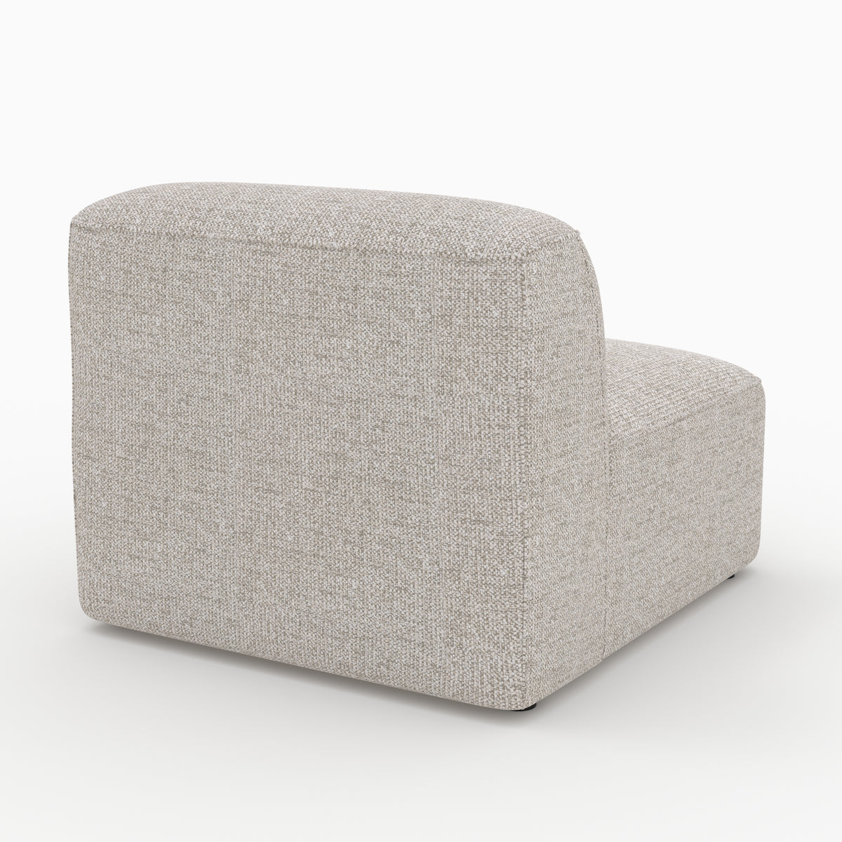 Salon Hestia canapé modulable droit tissu beige 3 places