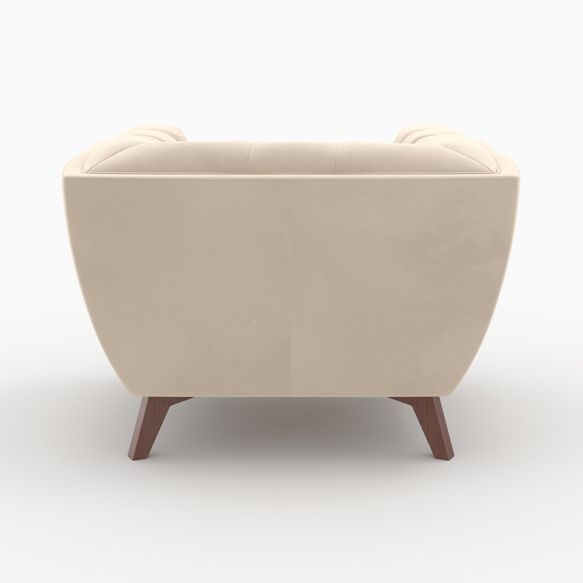 Salon Mona velours beige canapé fauteuil 4 places