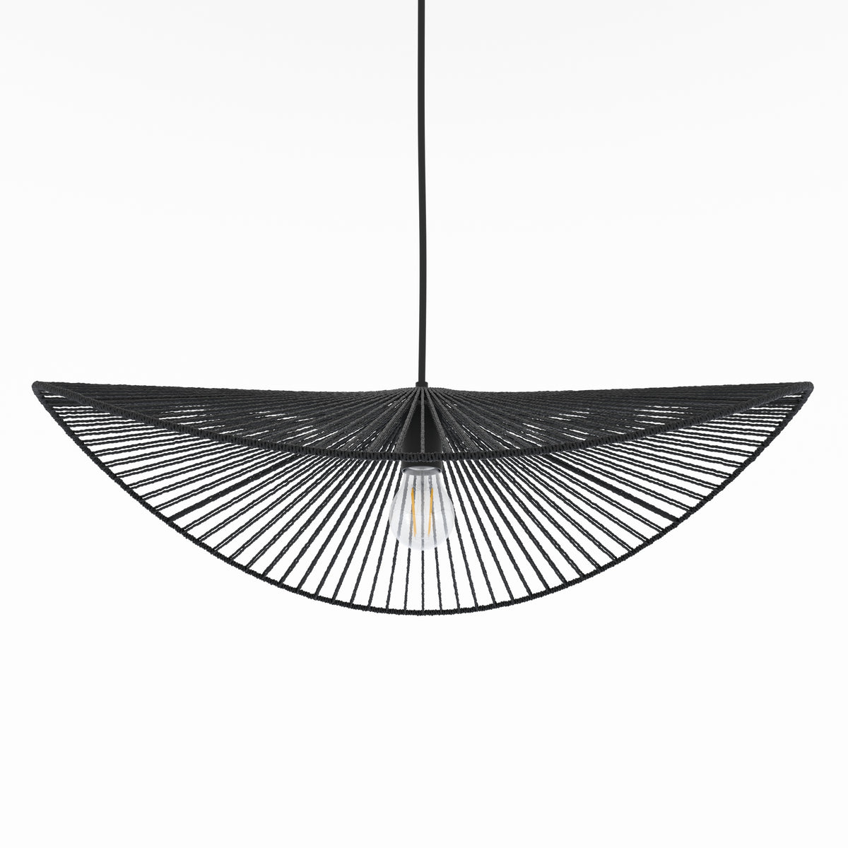 suspension noir en corde 75 cm mada_1