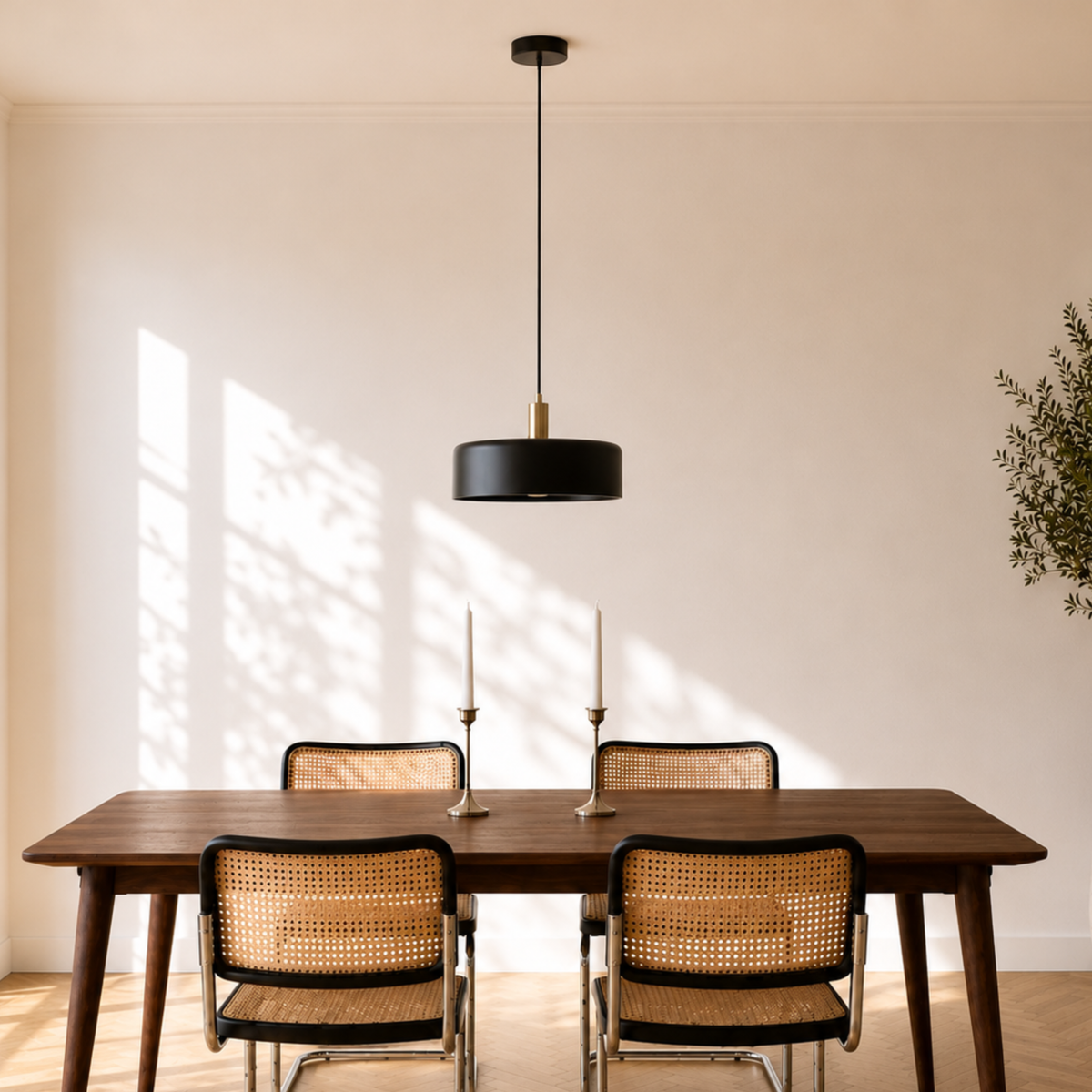 Suspension Nox noir salle à manger ambiance – Maison Pavane