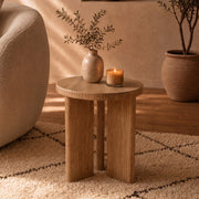 Table d'appoint ambiance cocooning salon vase – Maison Pavane