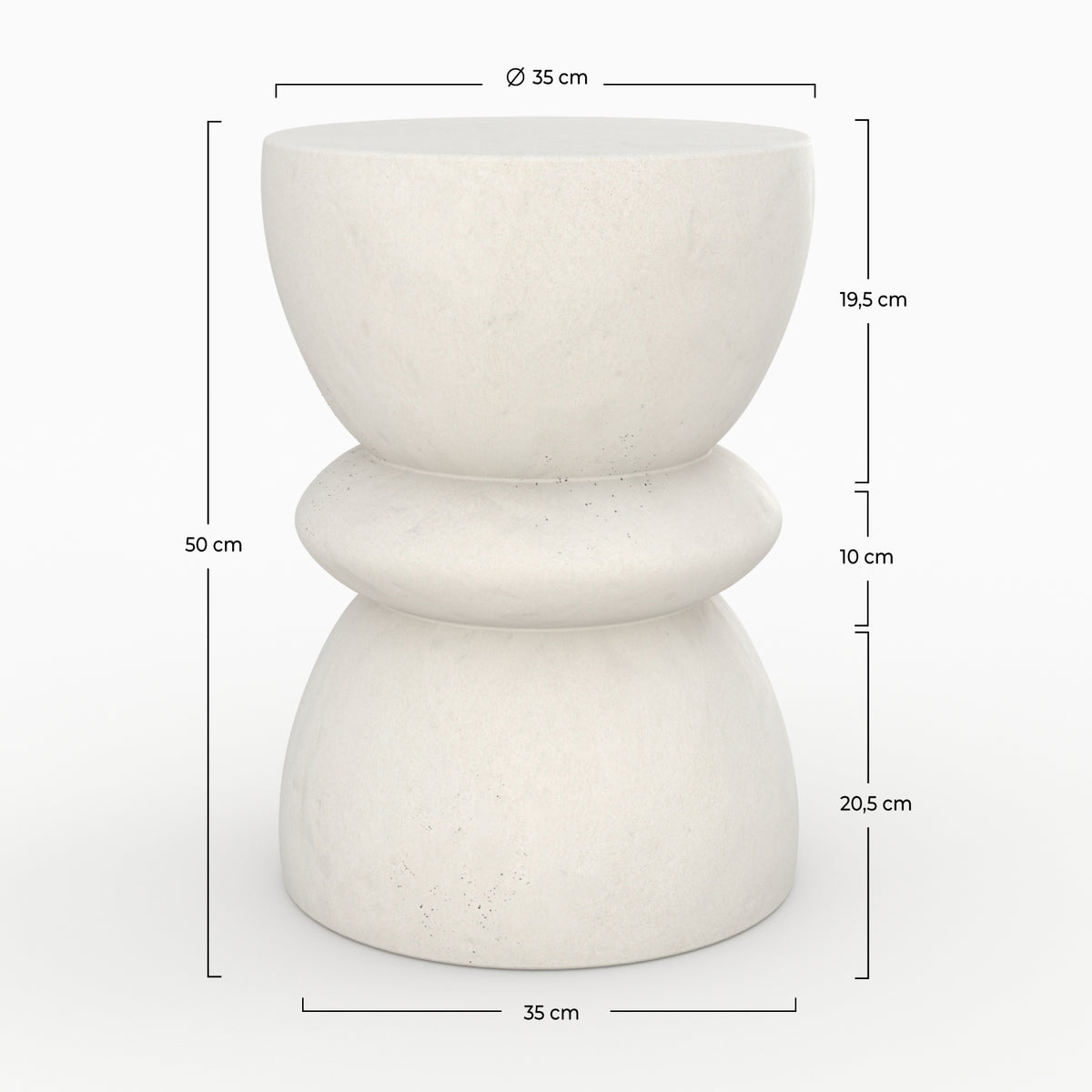 table appoint ecru maupiti beton rdv deco