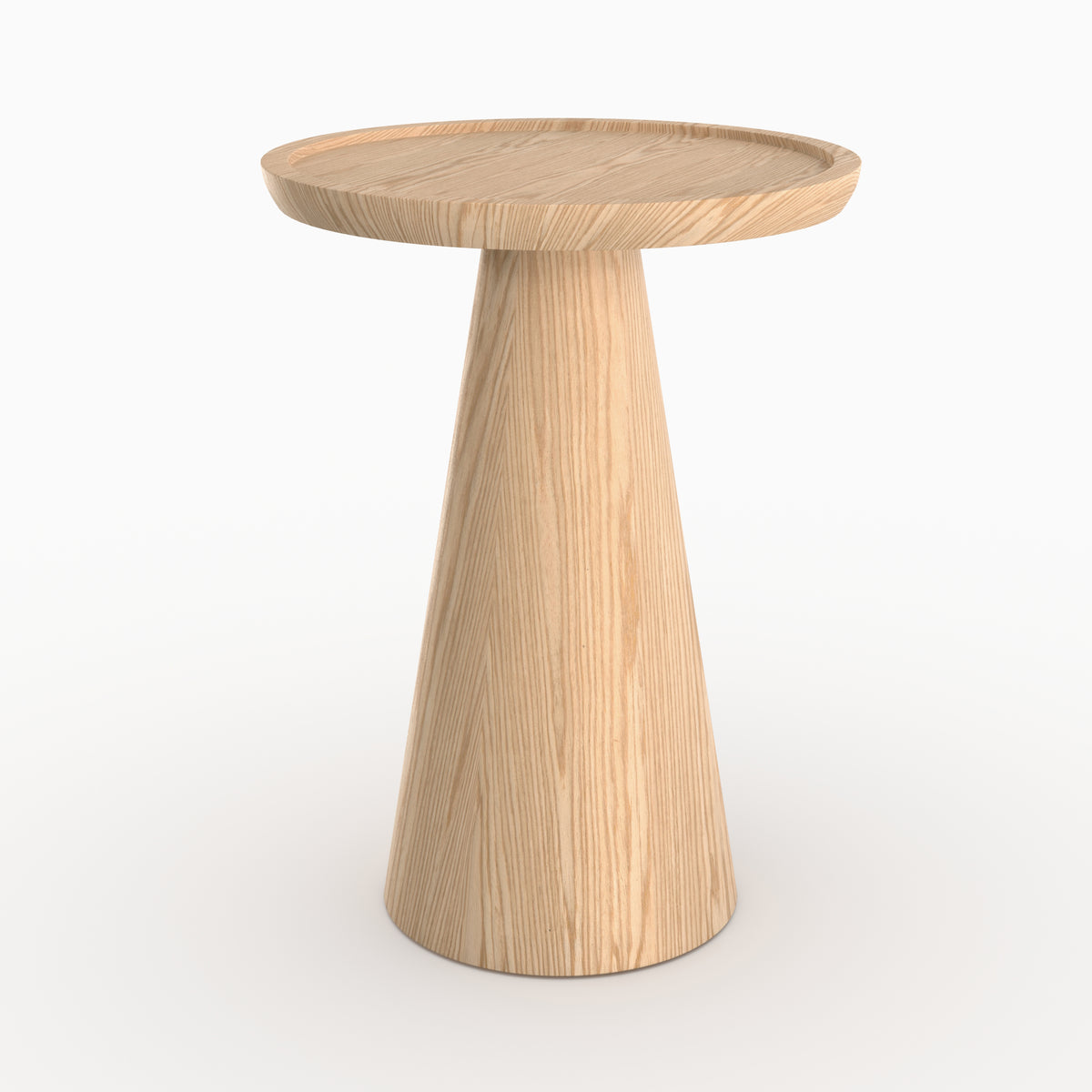 Table d'appoint Come placage chêne naturel D40 trois quarts – Maison Pavane