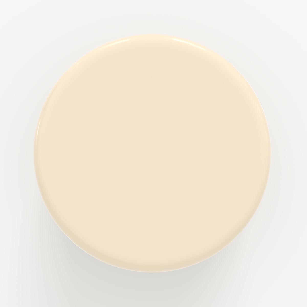 Table d'appoint Oscar en MDF laqué blanc cassé, D40 cm