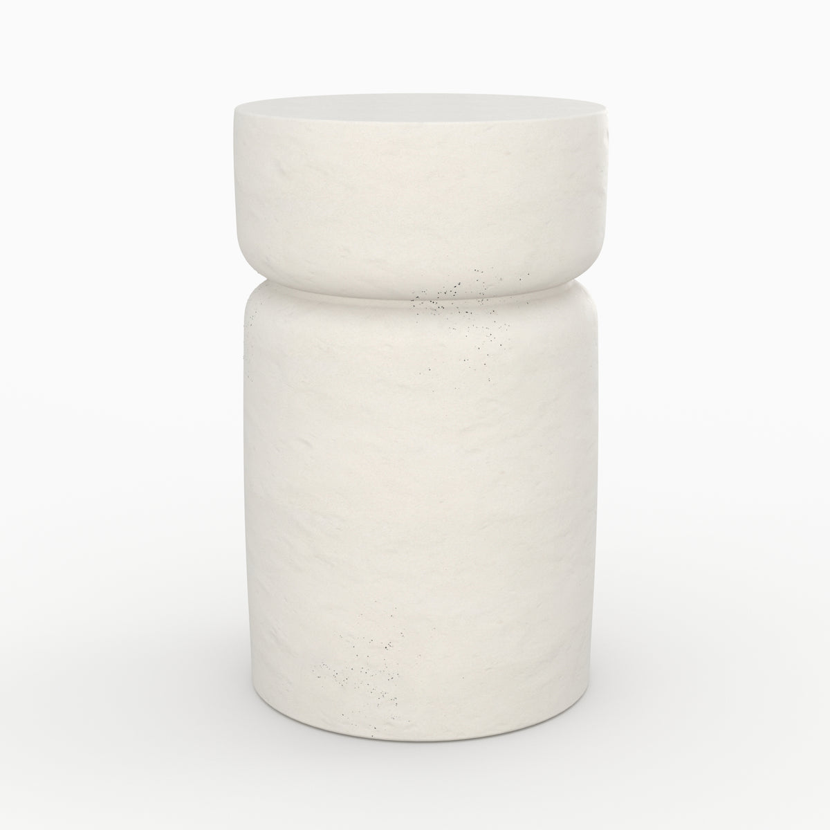 table appoint ronde tahiti en beton ecru table basse