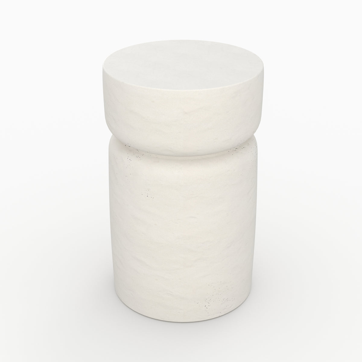 table appoint ronde tahiti en beton ecru