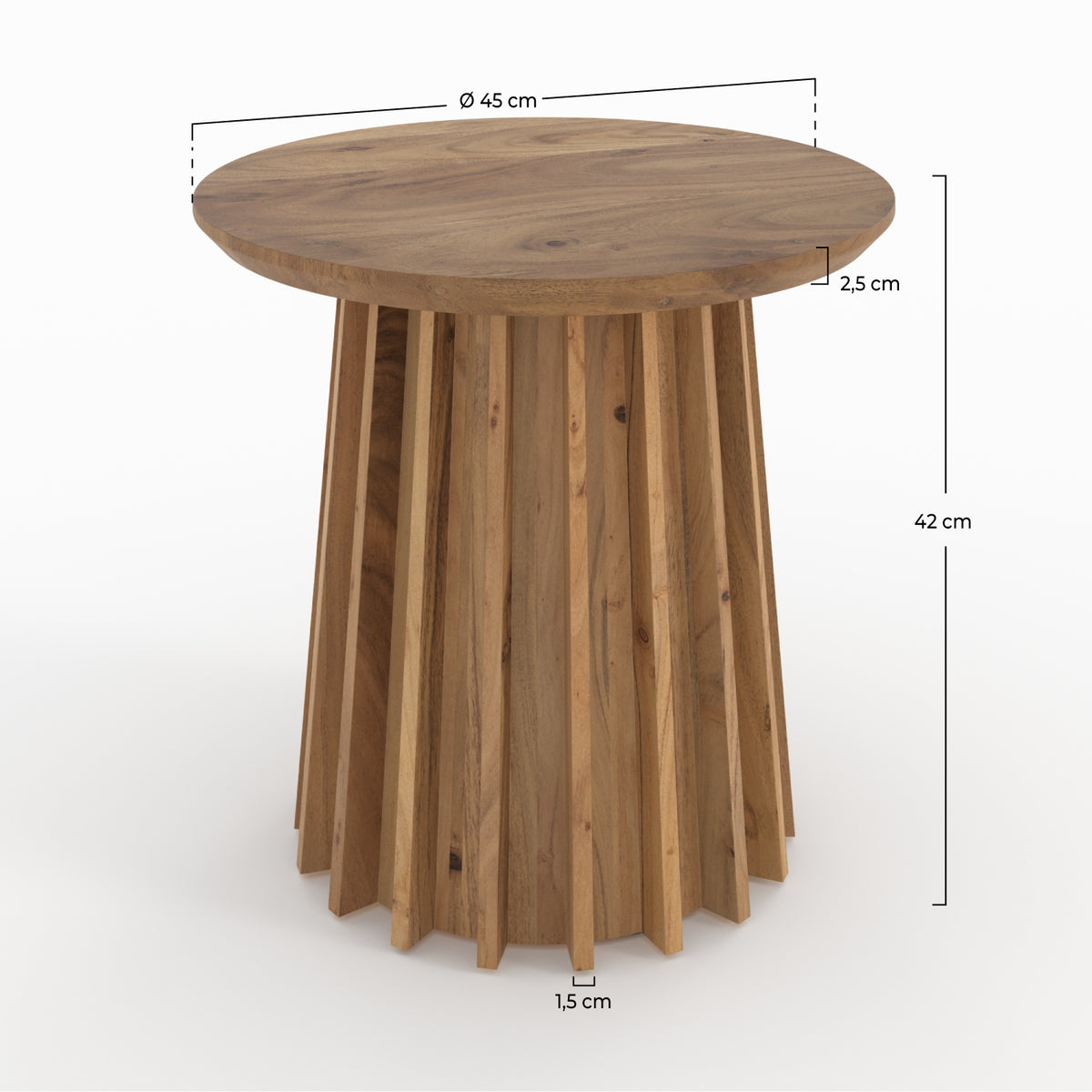 table appoint suzon en bois massif acacia