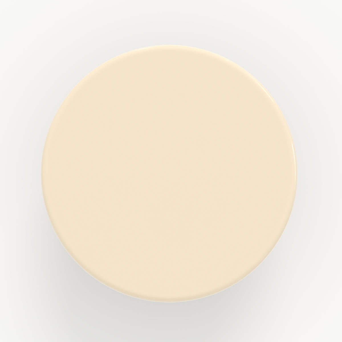 Table basse Apoline blanc crème D80 dessus plateau – Maison Pavane