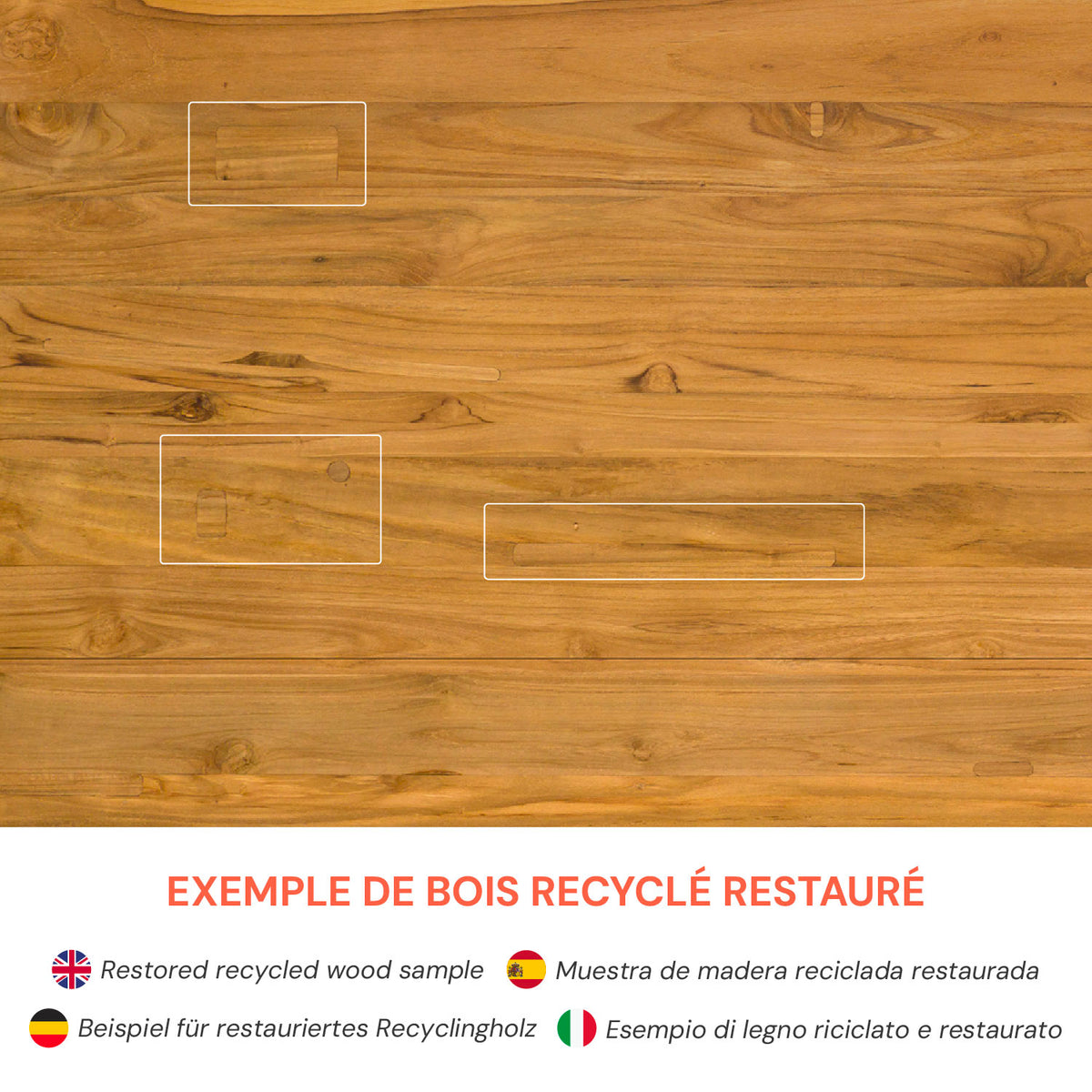 table basse bana ronde bois 80 cm