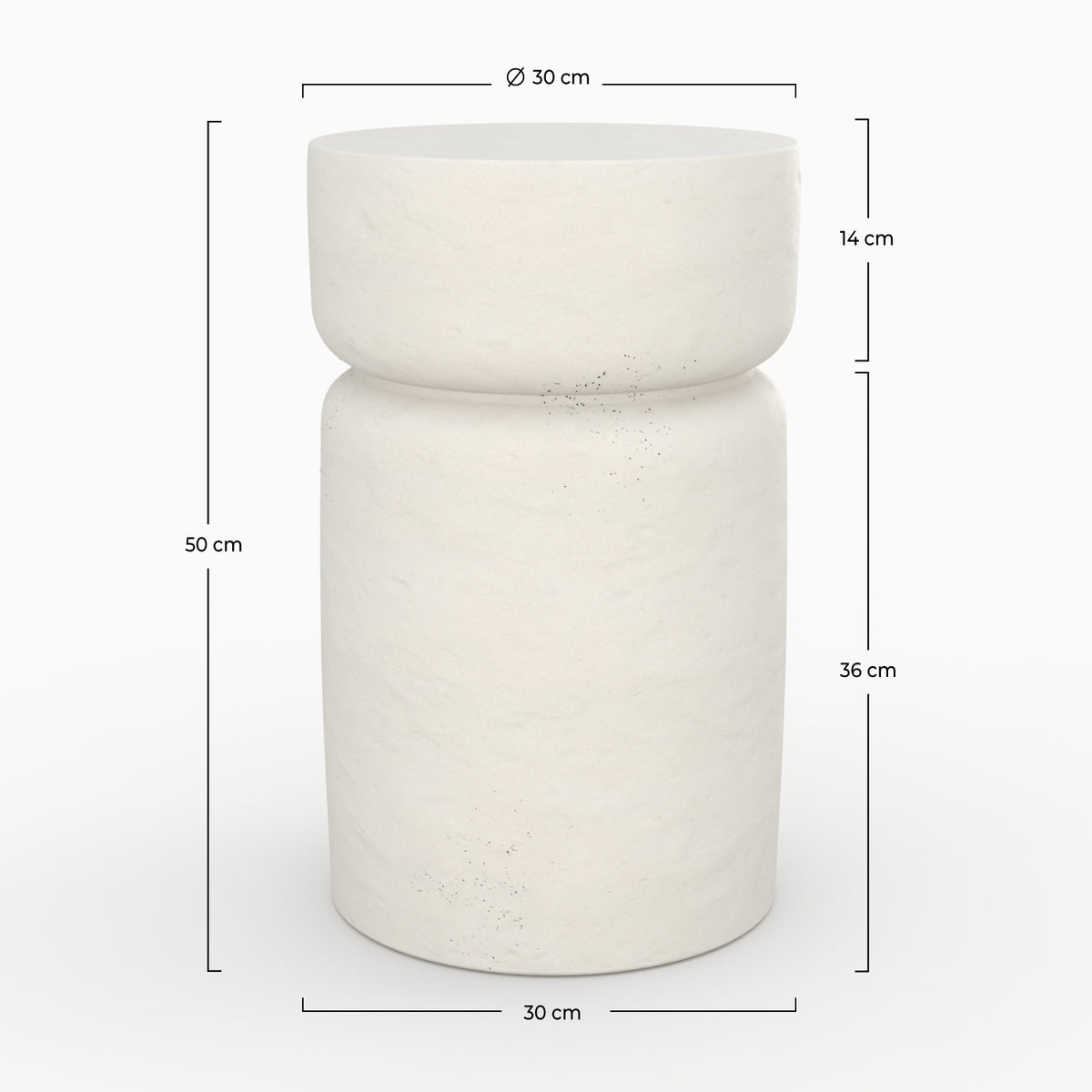table basse beton ecru tahiti ronde rdv deco