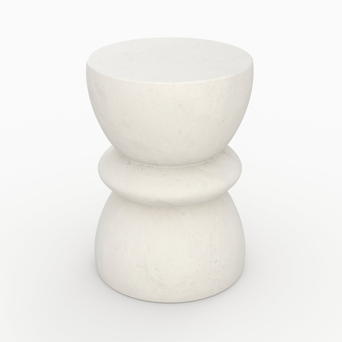 table basse ecru beton appoint maupiti