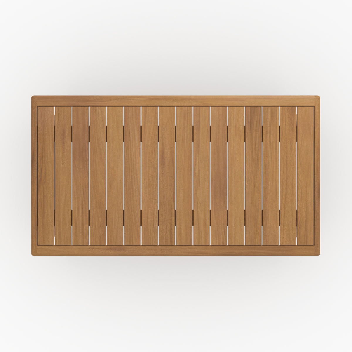 Table basse jardin Siargao acacia vue dessus