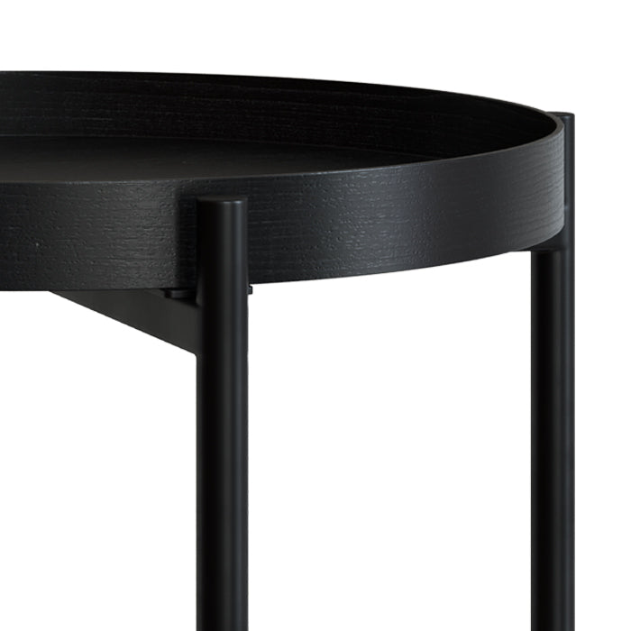 table basse lukut peint noir