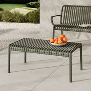 Table basse vert kaki jardin tea