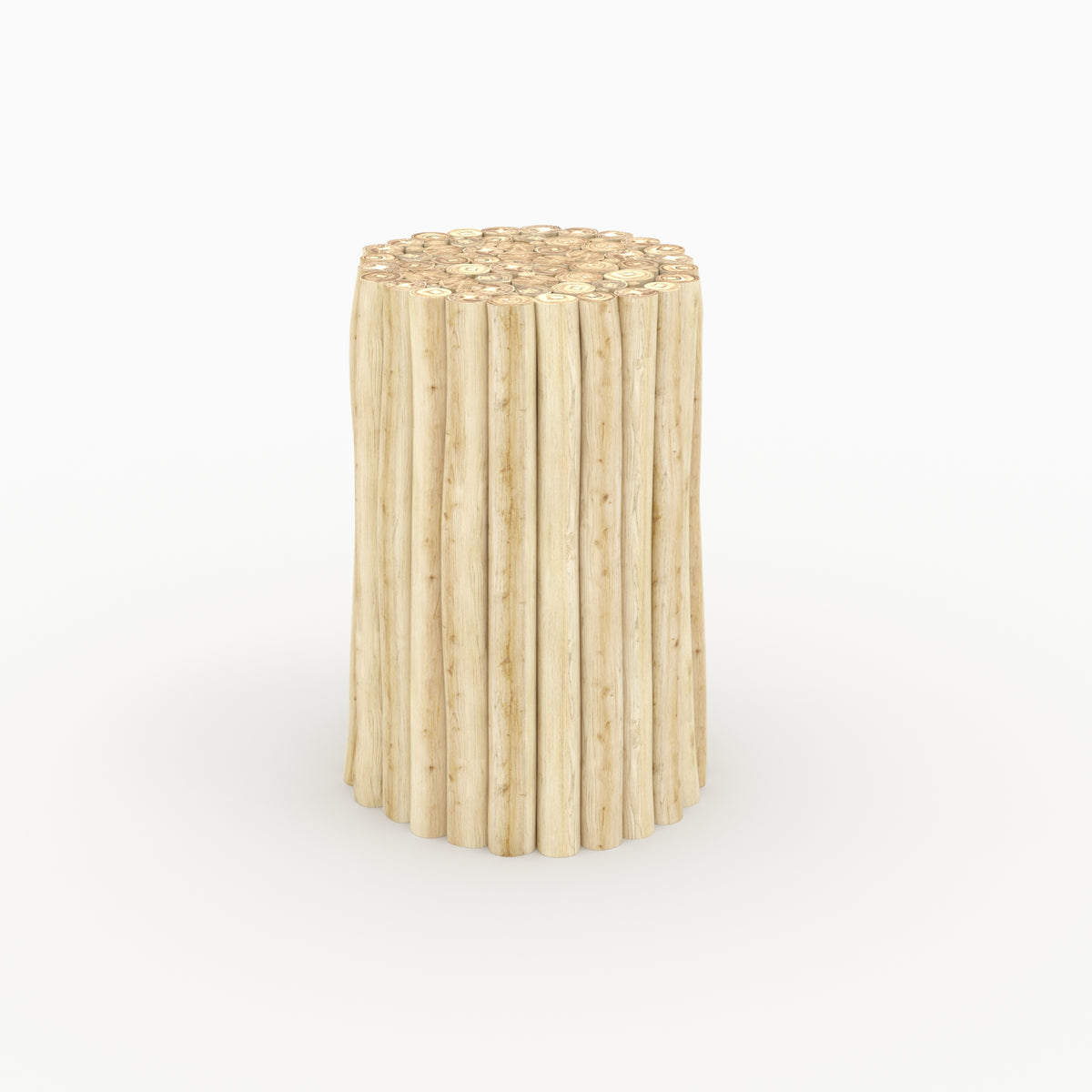 table d appoint de jardin en bois de teck imani fond beige