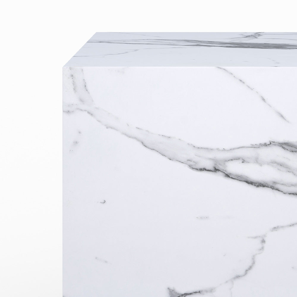 table d appoint en marbre blanc carre lison