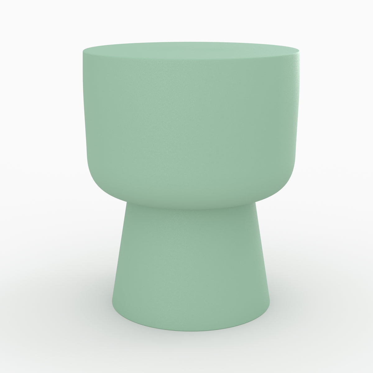 table d appoint ronde en metal vert prisca