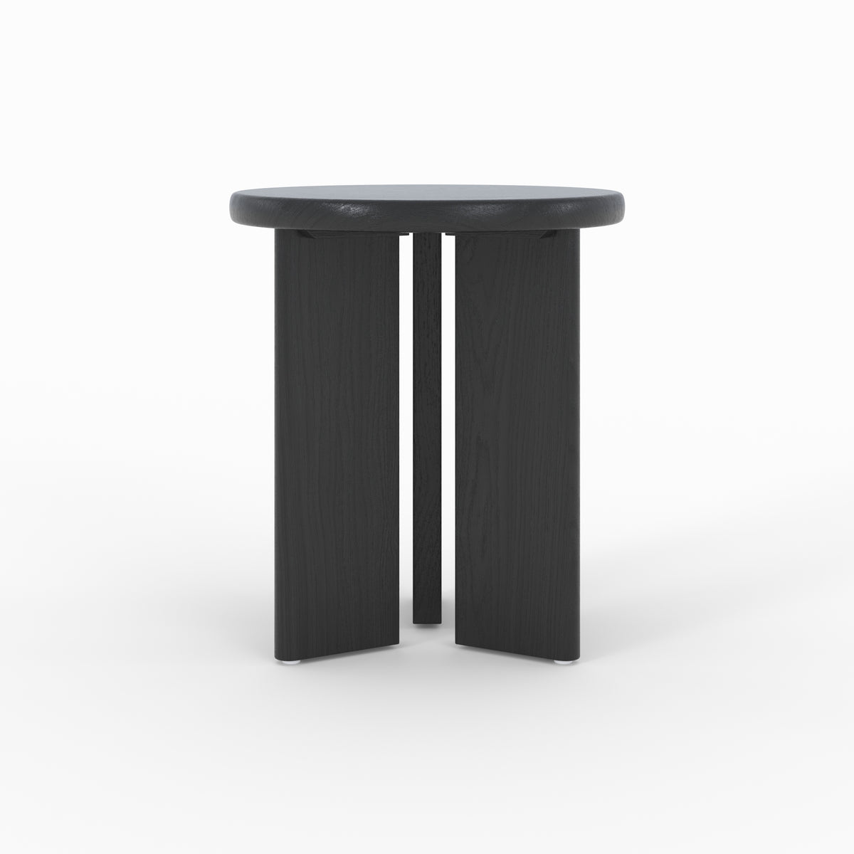 table d appoint ronde noire nea diametre 40 cm